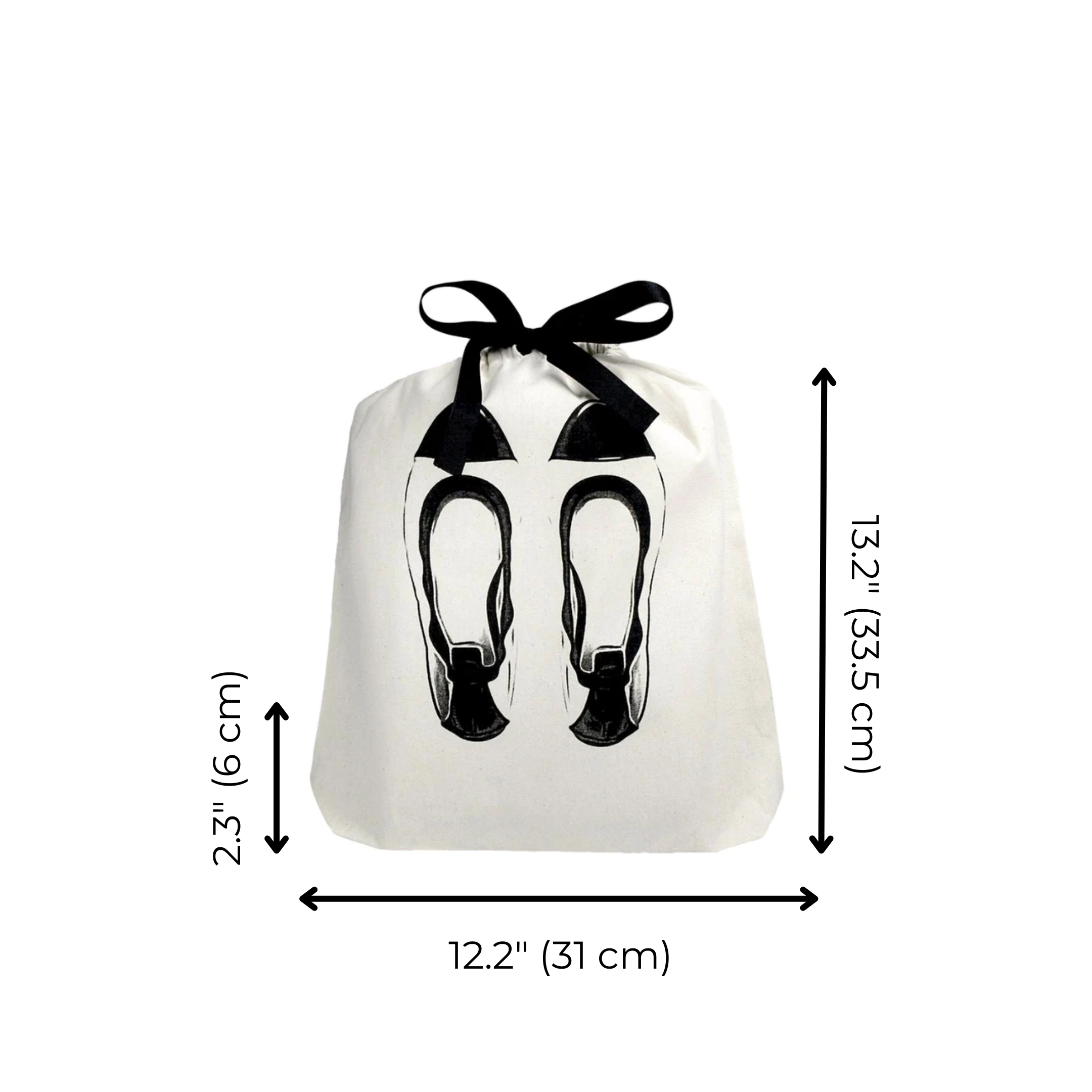 Ballet Flats Shoe Bag, Cream | Bag-all