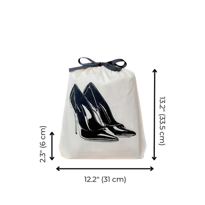 High Heel Pumps Shoe Bag, Cream | Bag-all