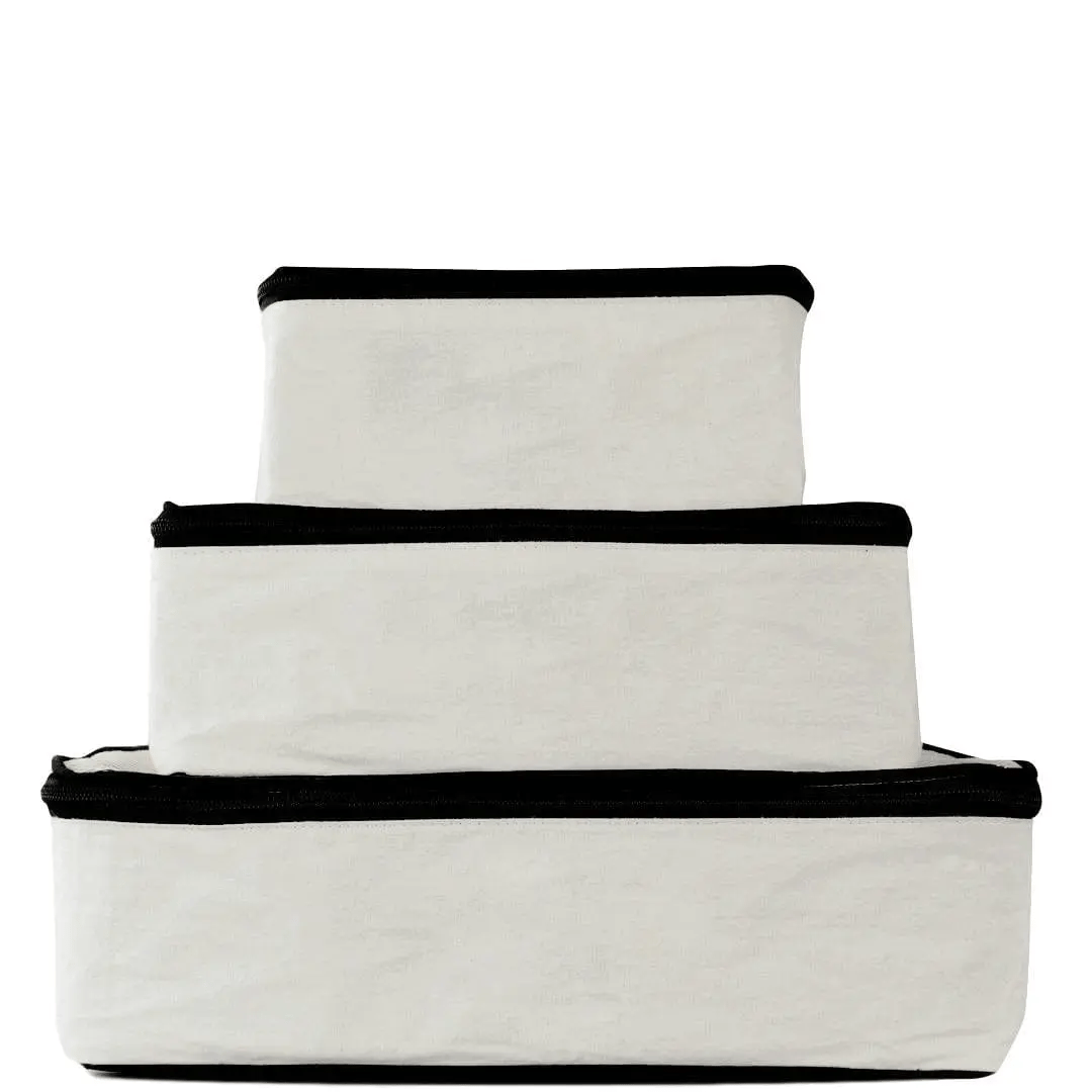Packing Cubes 3-Pack – Personalizable, Cream | Bag-all