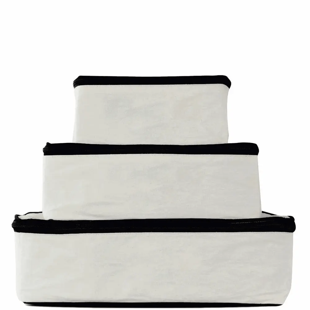 Personalized Packing Cubes, 3-pack – Cream