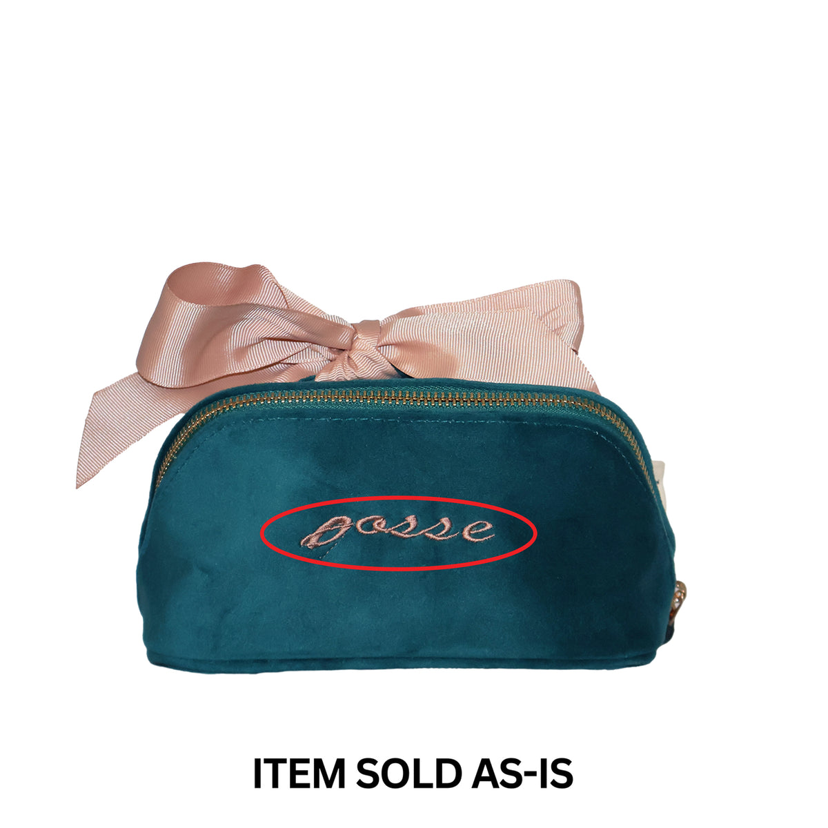 SALES BIN - Petite Accordion Makeup Case – Eco Velvet – Aqua Teal