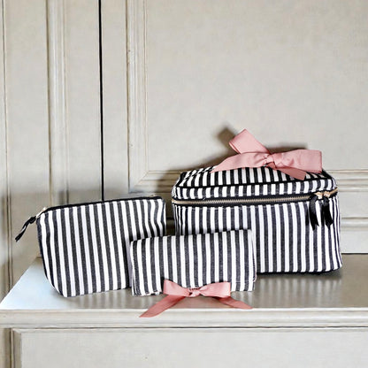 Signature Stripes Geschenkset, 3er-Pack Reise-, Schmuck- & Make-up-Organizer, Gestreift