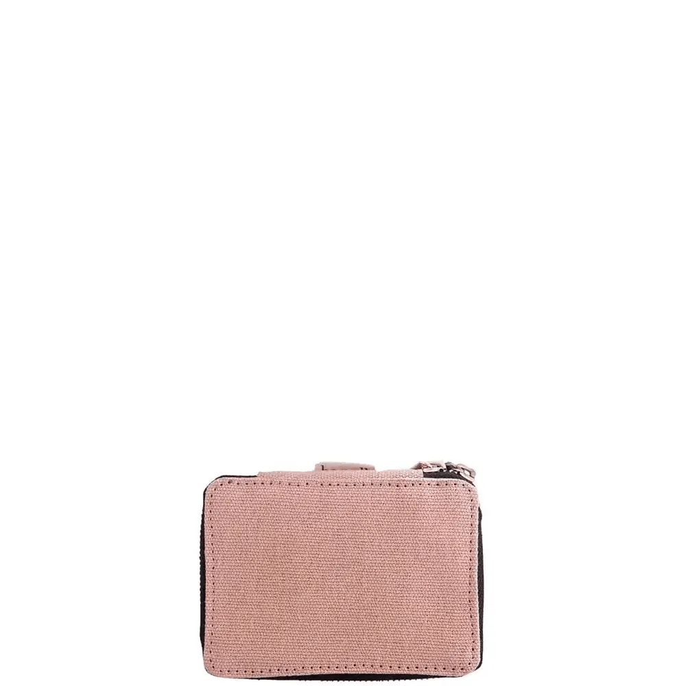 Pink Bag-all pill box small size with daily insert for organized medication storage and easy access