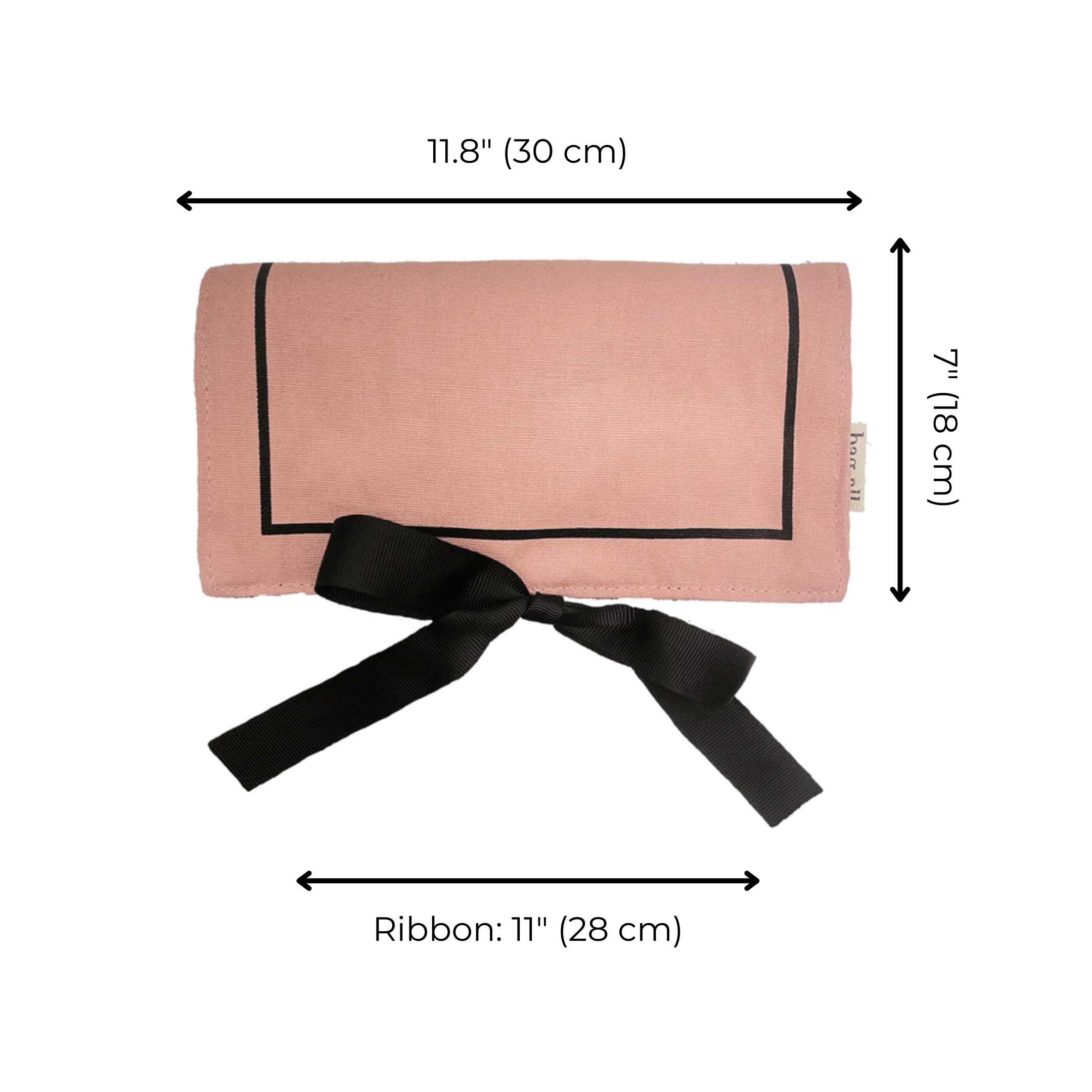 Jewelry Roll, Travel Pouch, Pink/Blush | Bag-all