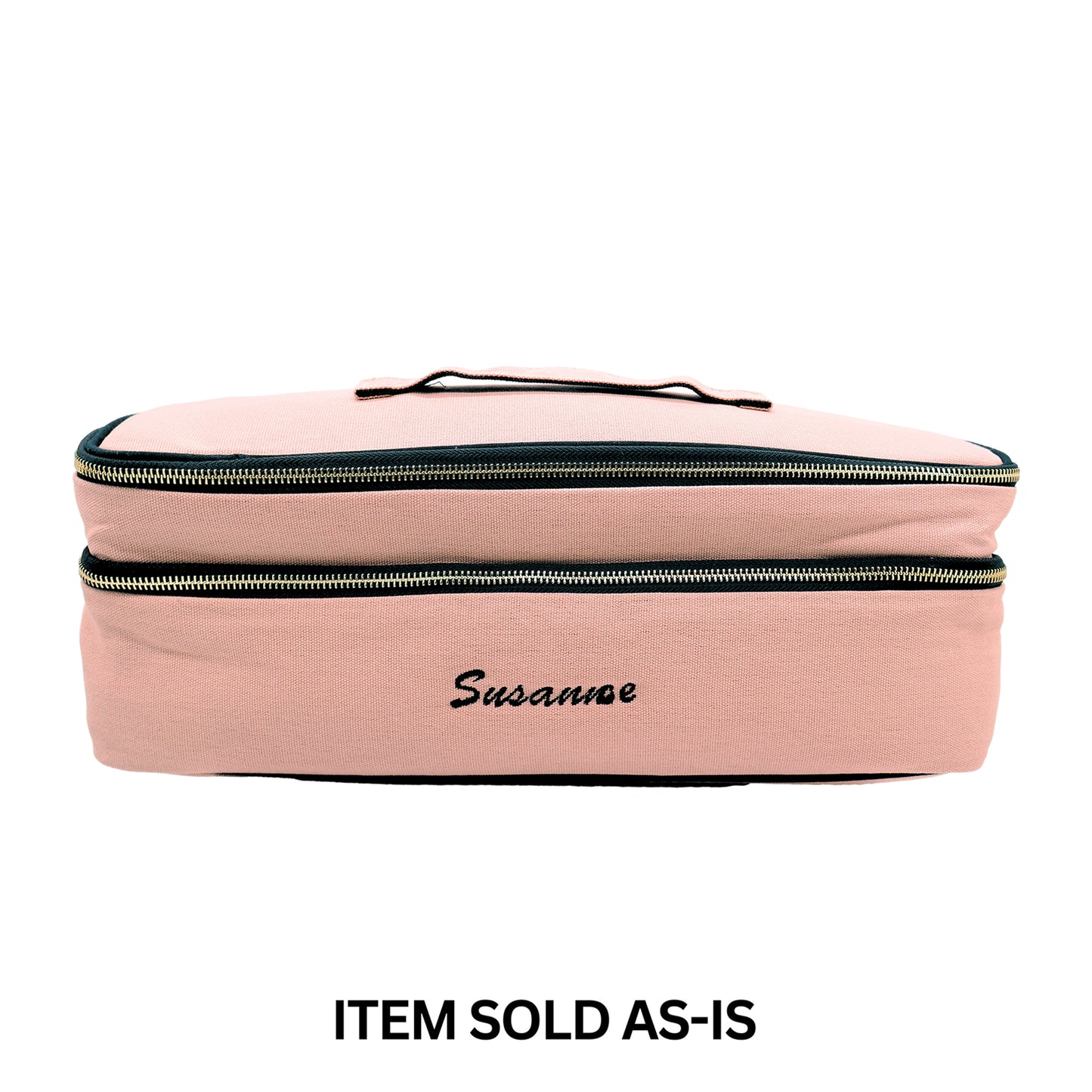 SALES BIN - Double Hair Styling Tools Travel Case – Pink/Blush