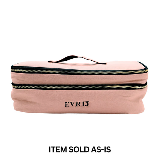 SALES BIN - Double Hair Styling Tools Travel Case – Pink/Blush
