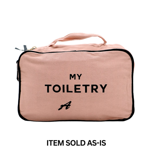 SALES BIN - Hanging Toiletry Travel Bag – Pink/Blush