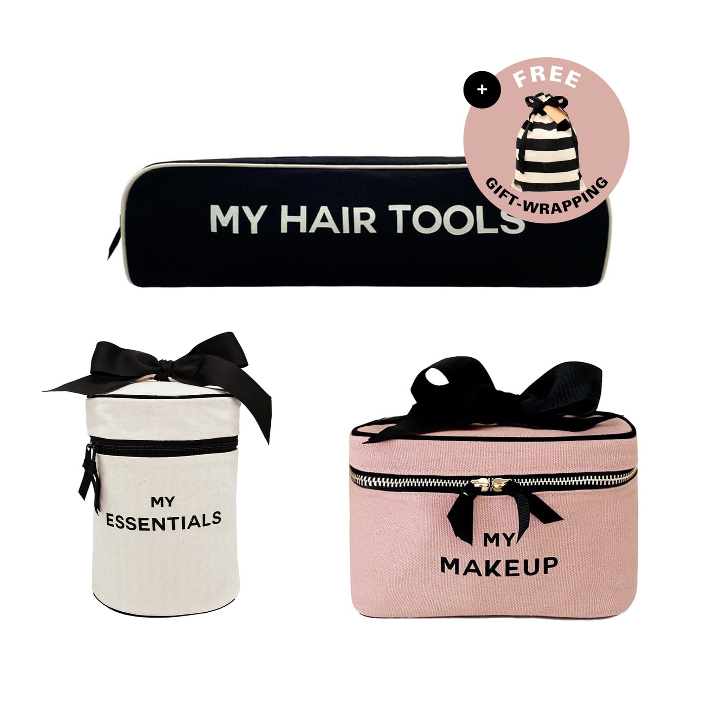 Hair & Makeup Gift Bundle, 3-set