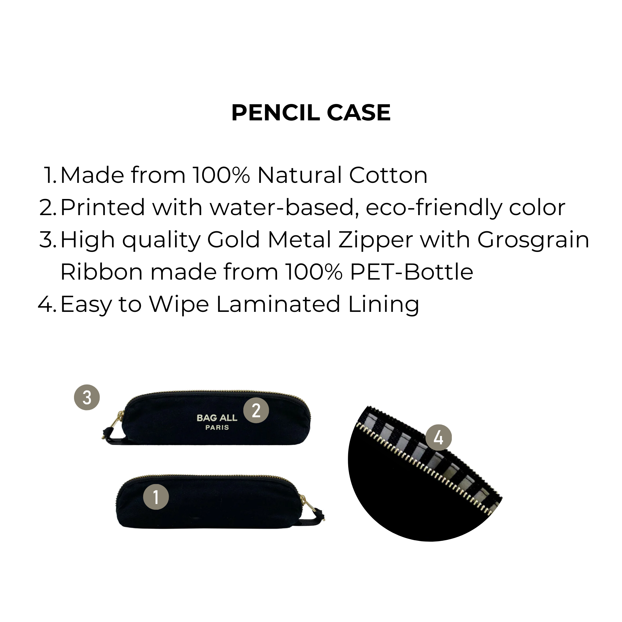 Pencil Case, Black | Bag-all