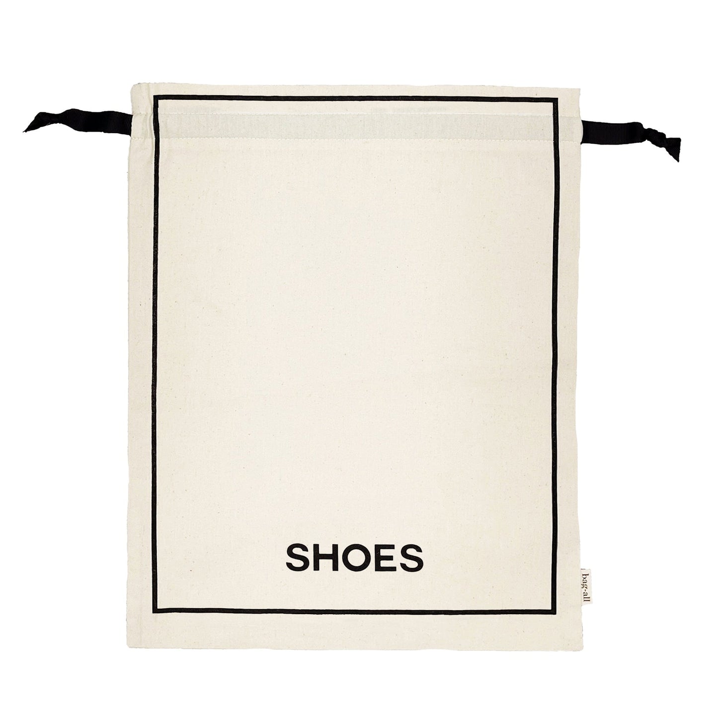 Couture Shoe Travel Bag, Cream with Small Print | Bag-all