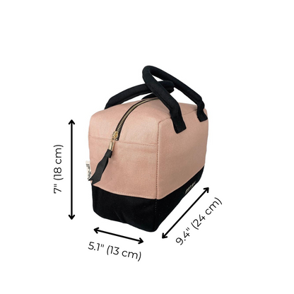 Stylish Monogram Lunch Box, Insulated, Pink/Blush | Bag-all