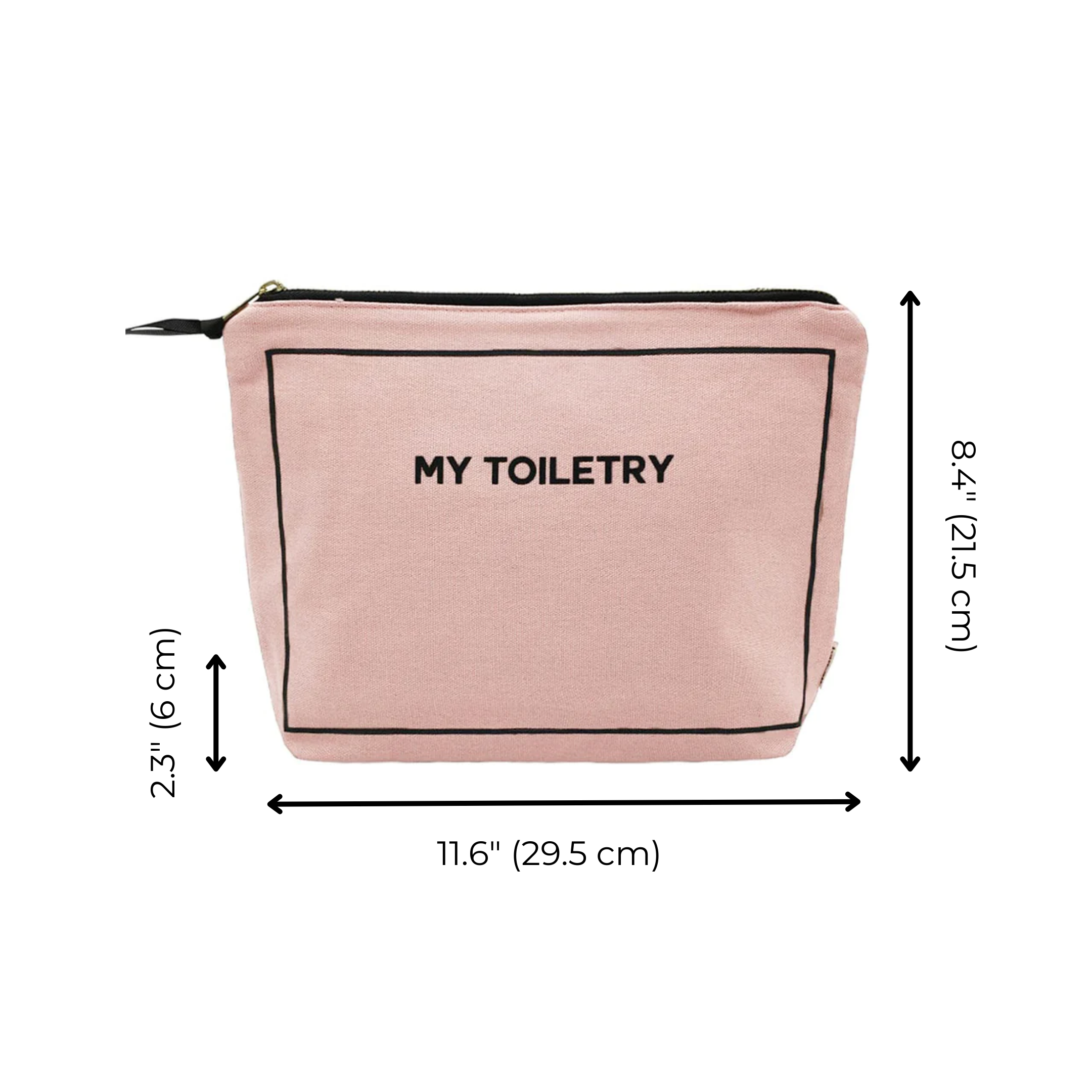 Toiletry Pouch with Coated Lining, Pink/Blush | Bag-all