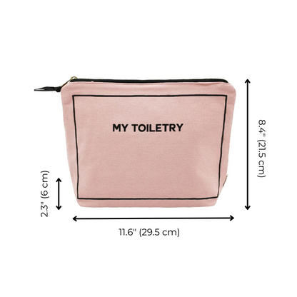 Toiletry Pouch with Coated Lining, Pink/Blush | Bag-all