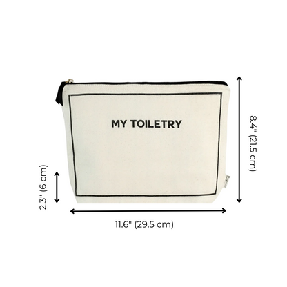 Toiletry Pouch with Coated Lining, Cream | Bag-all