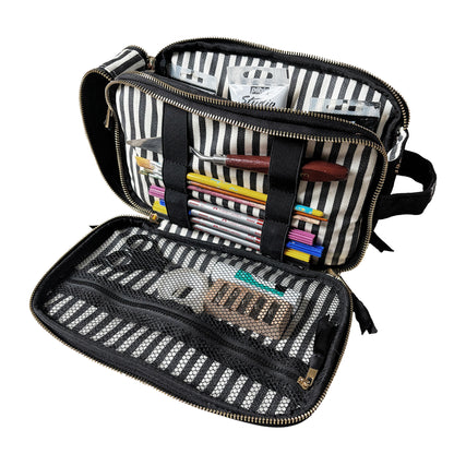 Organisateur triple de voyage et loisirs – Noir