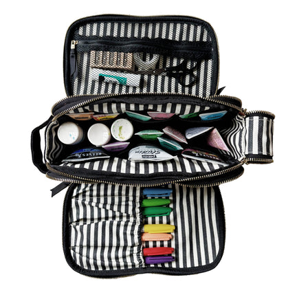 Organisateur triple de voyage et loisirs – Noir