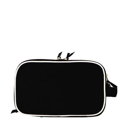 Organisateur triple pour produits de beauté et articles de toilette – Noir