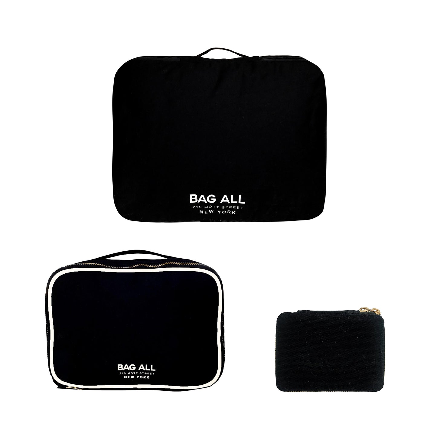 Weekend Packing Set 3-Pack, Black | Bag-all