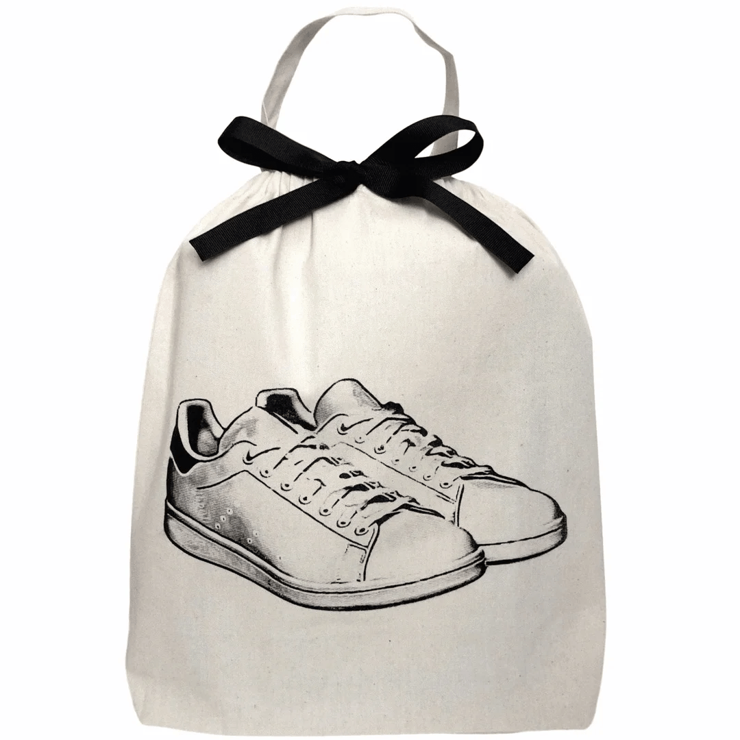 White Sneaker Shoe Bag – Cream