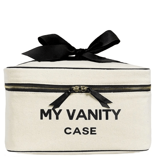 Vanity Case w Insert Organizer, Makeup & Toiletry, L – Cream