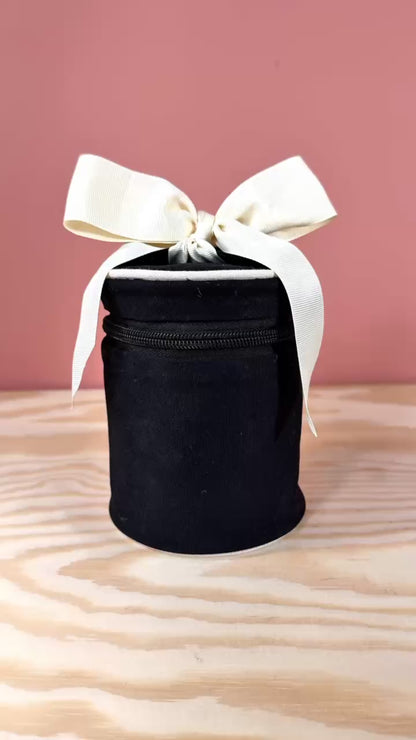 Valise prête pour le vol pour liquides, ronde – crème