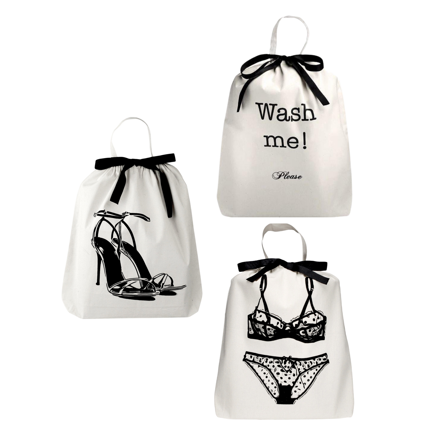 Sacs de rangement pour elle crème, Set de 3 - Coffret cadeau - Bag-all France