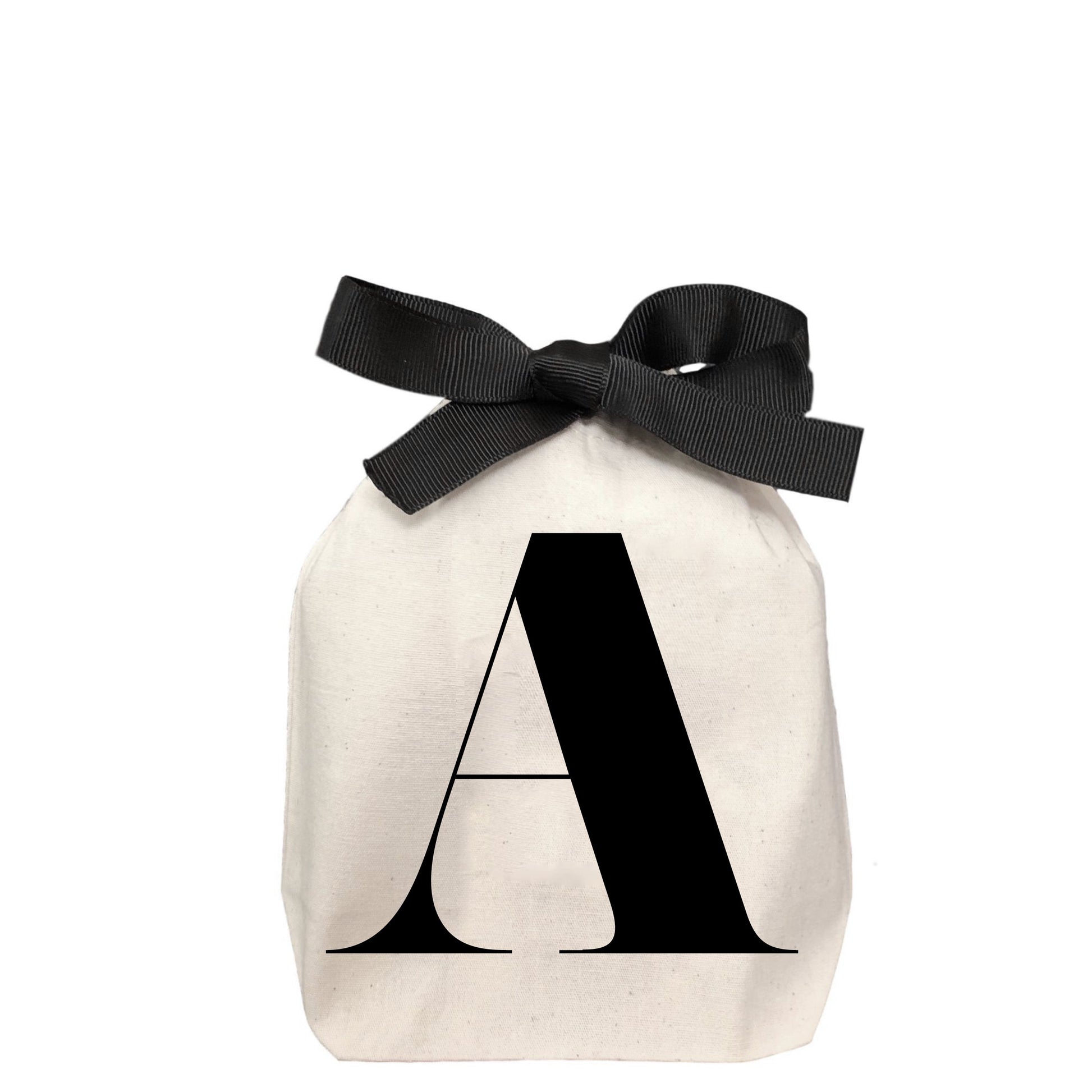 Letter bag in cotton with letter A - Bag-all