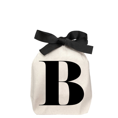 Letter bag in cotton with letter B - Bag-all