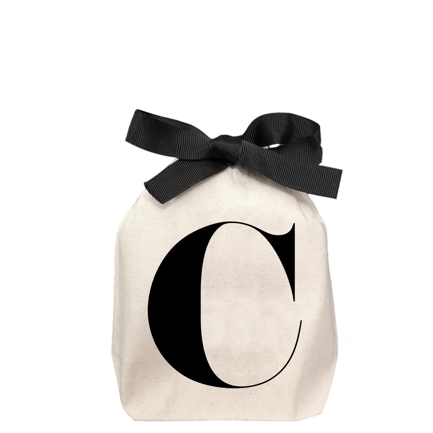 Letter bag in cotton with letter C - Bag-all