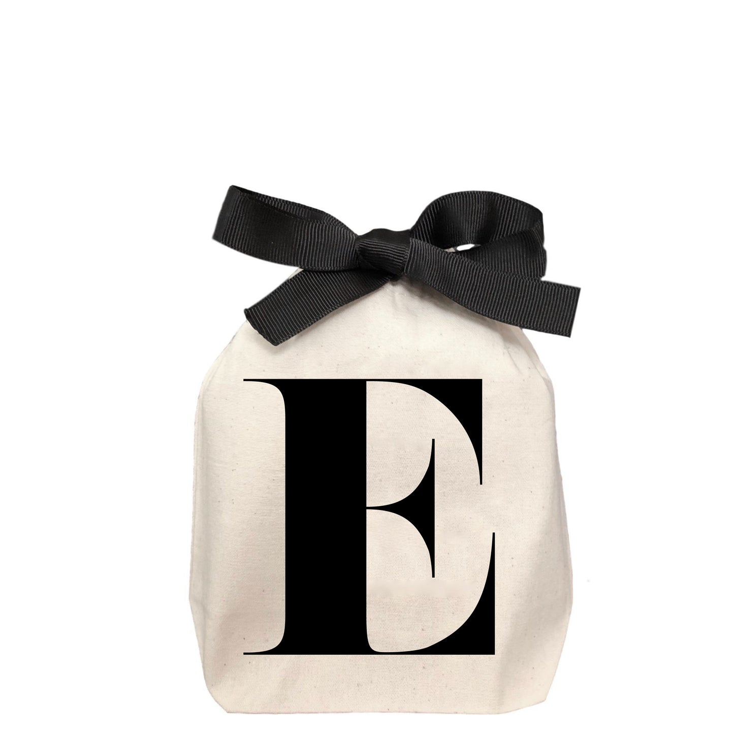 Letter bag in cotton with letter E - Bag-all