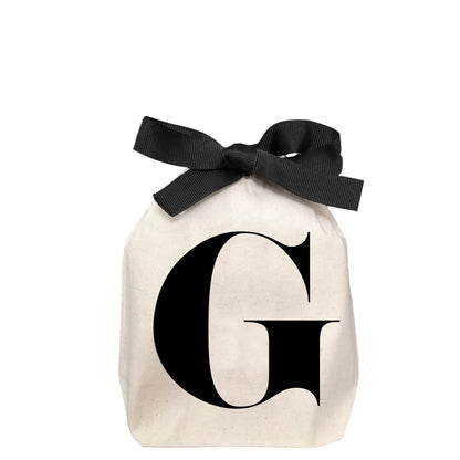 Letter bag in cotton with letter G - Bag-all