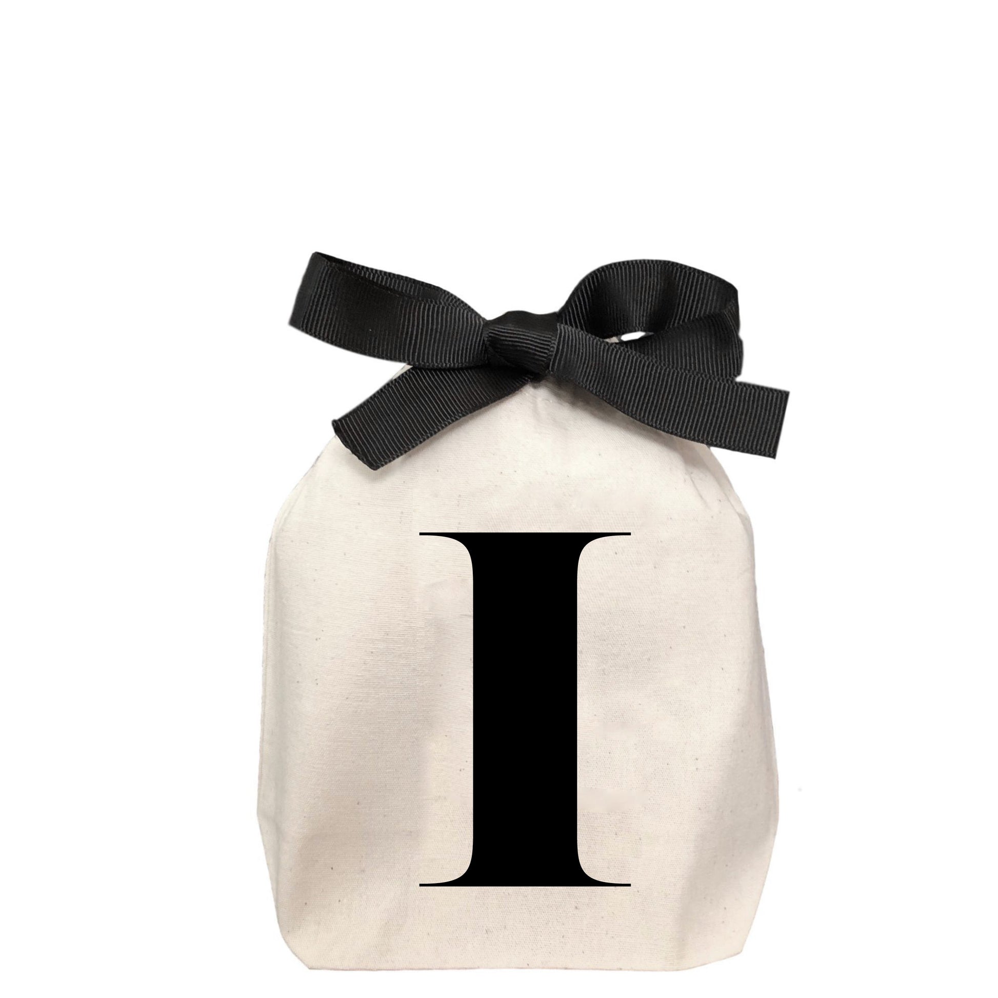 Letter bag in cotton with letter I - Bag-all