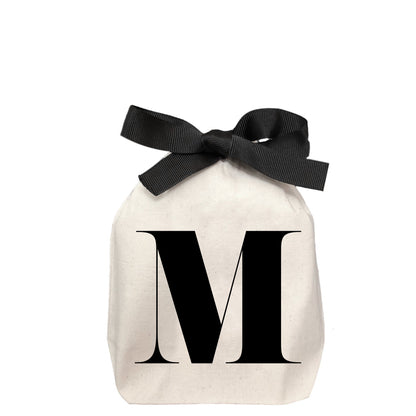 Letter bag in cotton with letter M - Bag-all