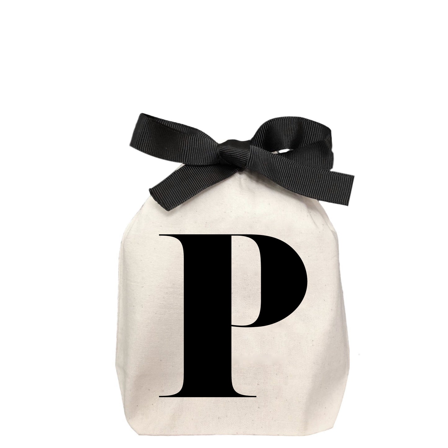 Letter bag in cotton with letter P - Bag-all