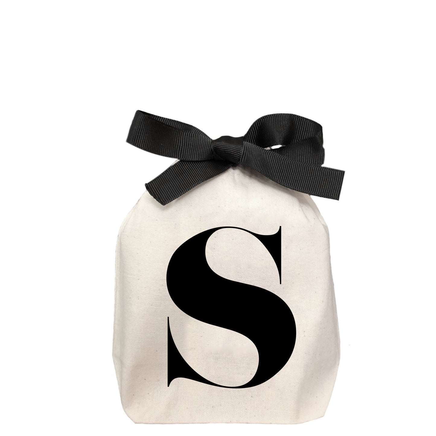 Letter bag in cotton with letter S - Bag-all