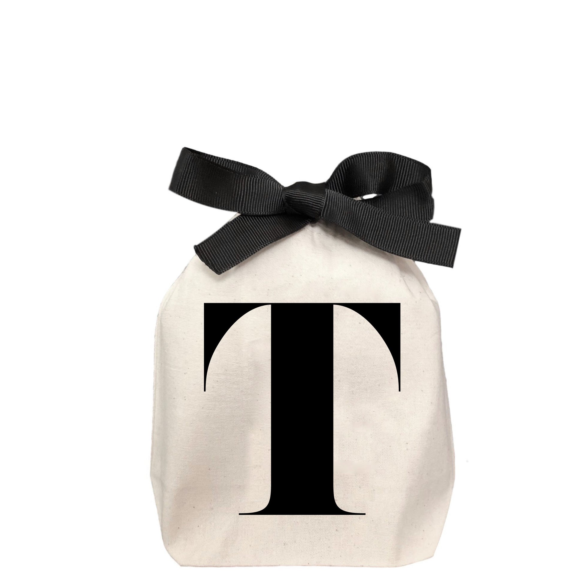 Letter bag in cotton with letter T - Bag-all