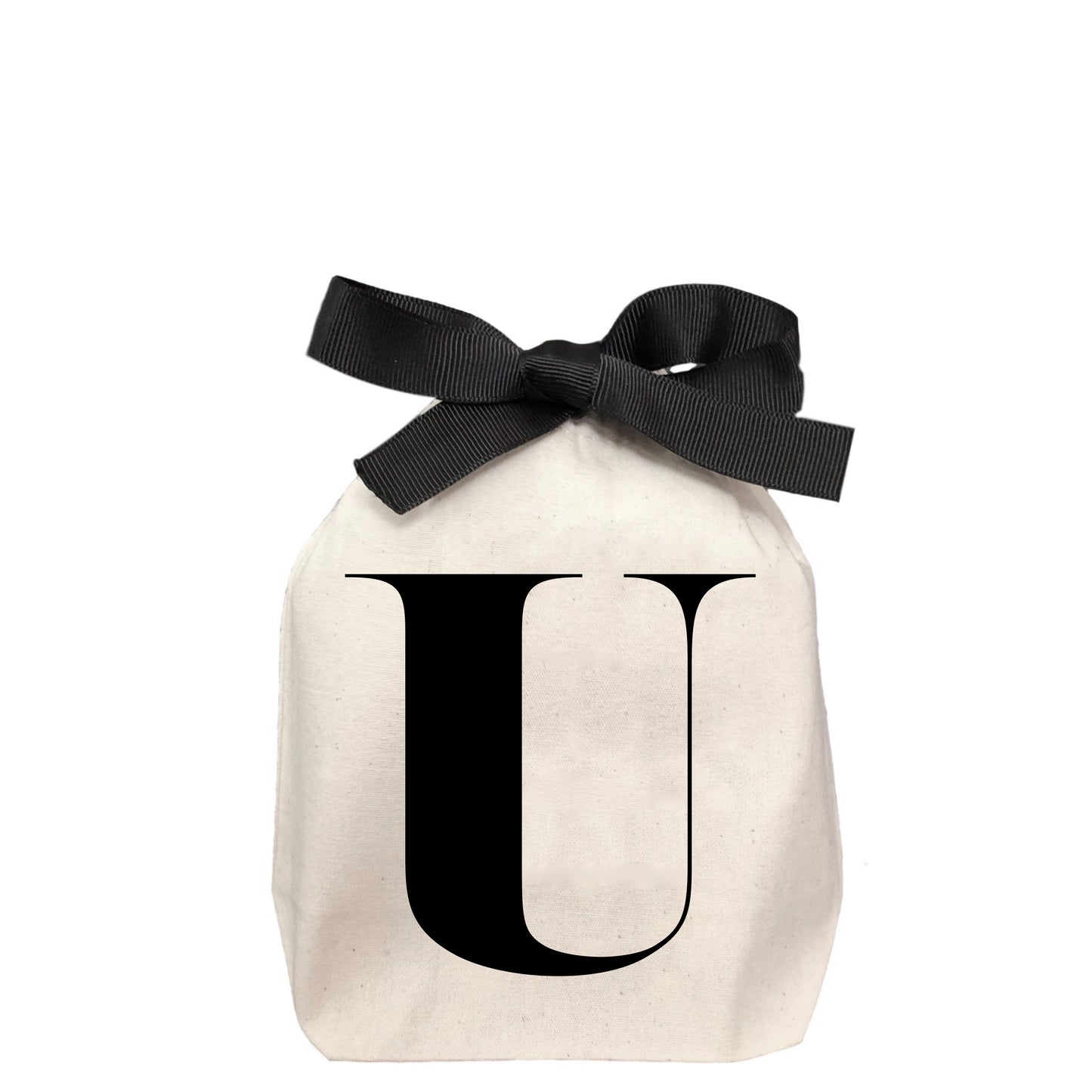 Letter bag in cotton with letter U - Bag-all