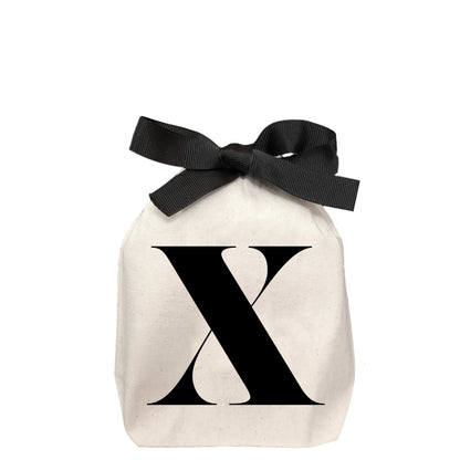 Letter bag in cotton with letter X - Bag-all