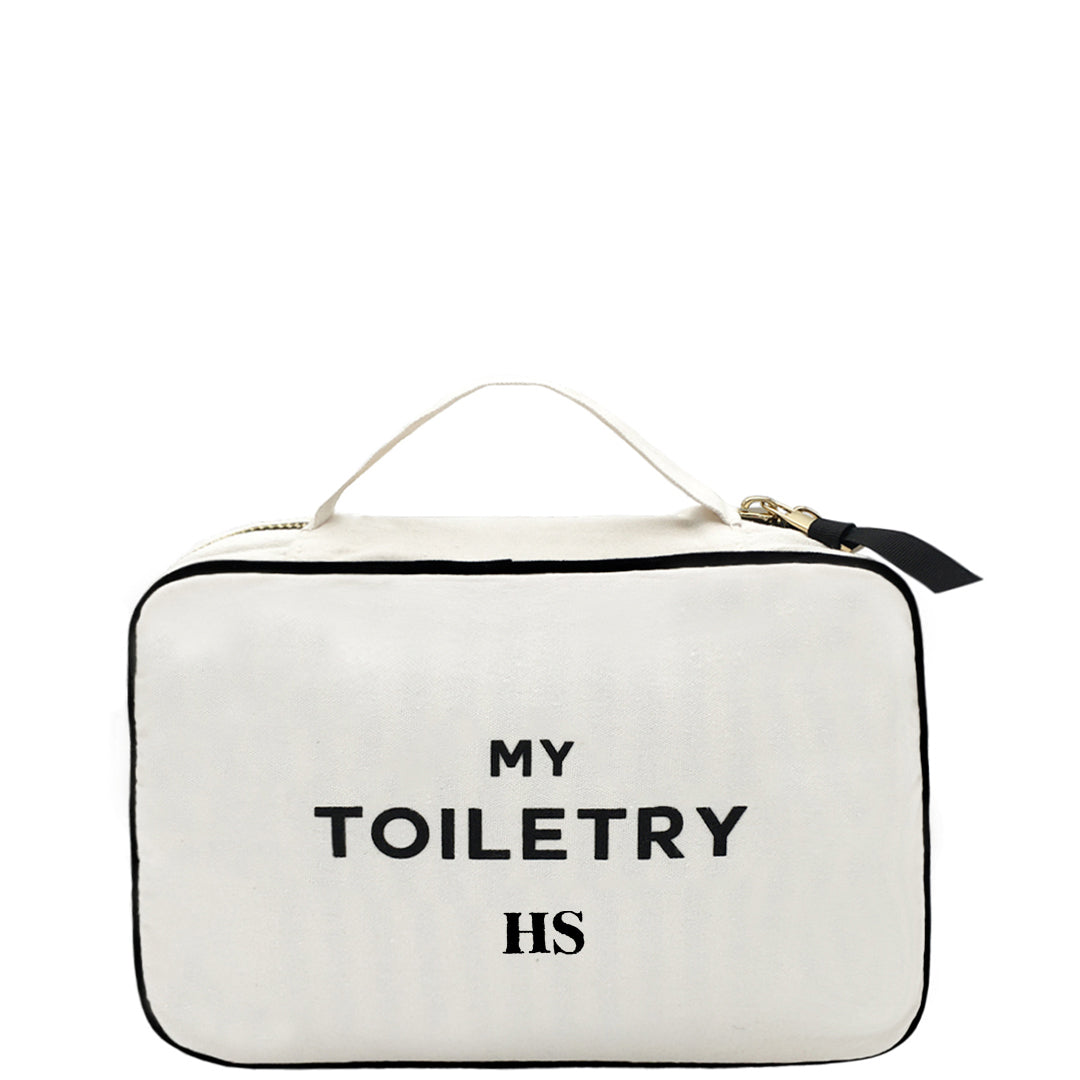 Trousse de Toilette à suspendre “My Toiletry” Crème - Bag-all France