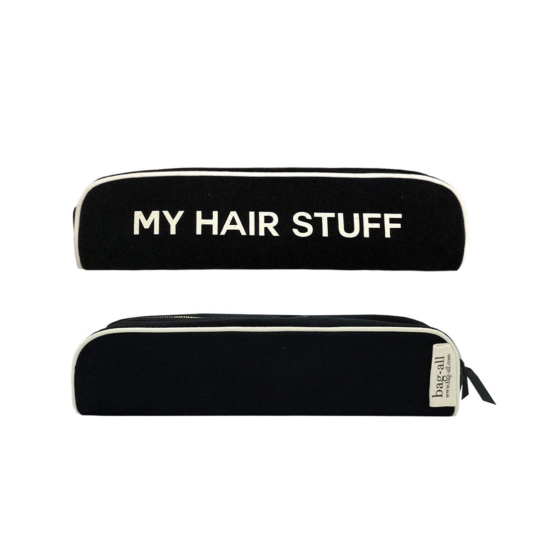Pochette Cheveux "Hair Stuff" Rangement, Noire - Bag-all France