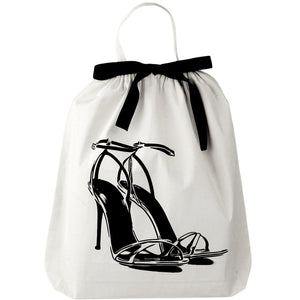 High Heel Sandal Shoe Bag, Cream Bag-all