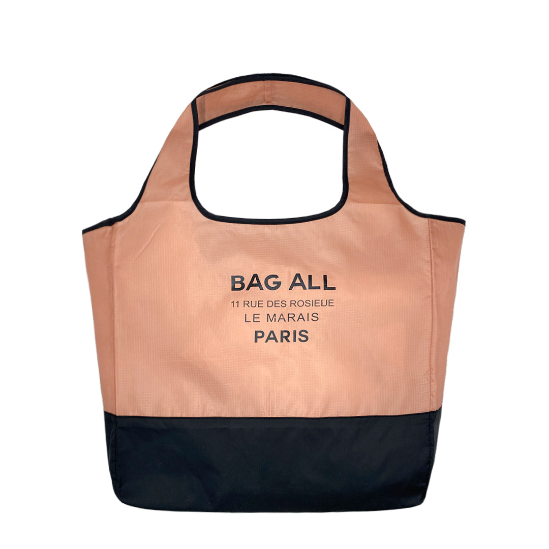 Sac de courses pliable réutilisable avec pochette zippé en Nylon Recyclé, Ecologique Paris | Bag-all