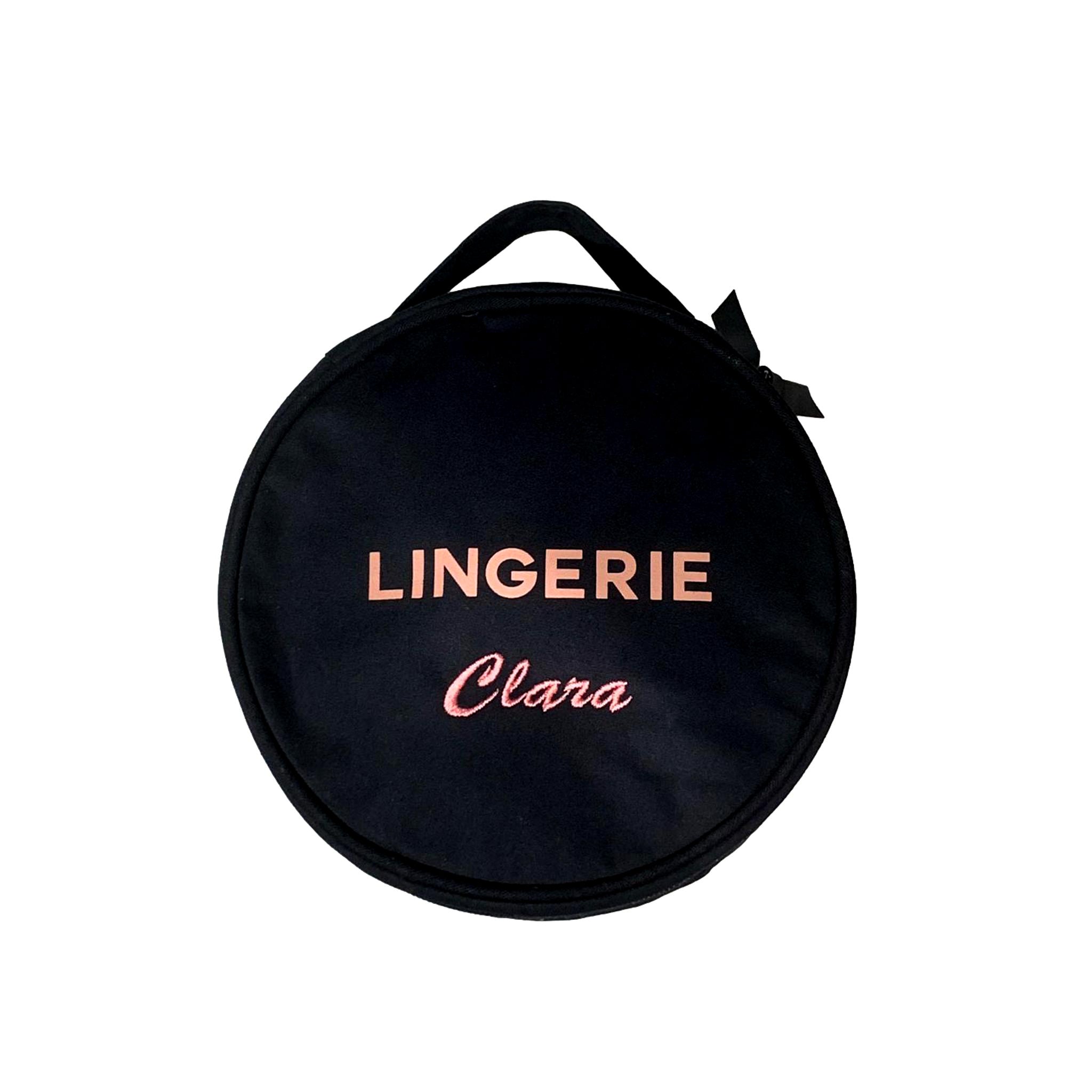 Pochette à Lingerie Ronde Noire - Bag-all France