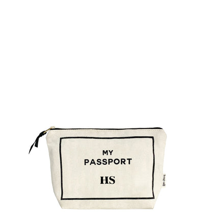 Pochette pour Passeport et documents de Voyage, Crème - Bag-all France