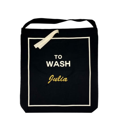 Bolsa para ropa sucia To Wash, Negro